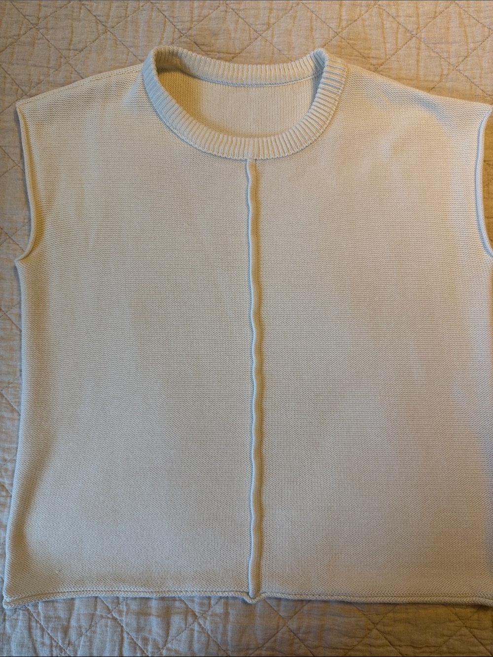 White sweater tank